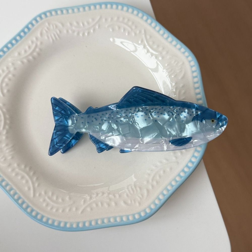 Lifestyle Of Korean - Haarspange mit Meerestier-Motiv, PVC-Thunfisch, Meereslebewesen, Fisch-Haarklammer