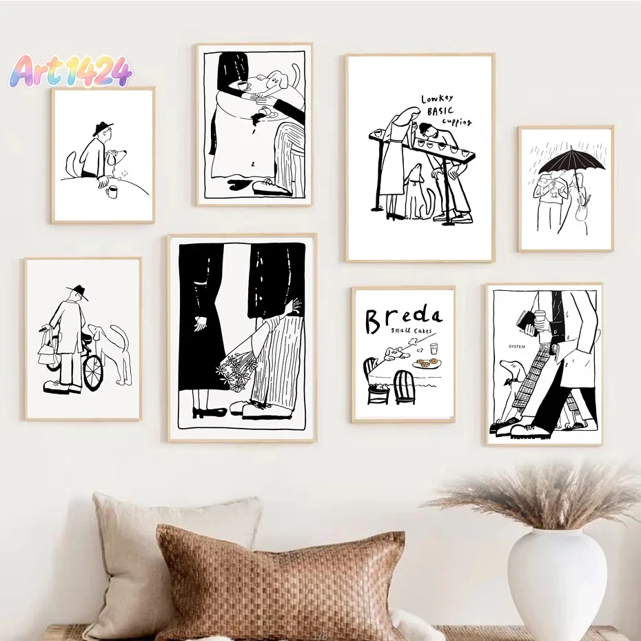 Korean Arts And Lifestyle - 1 Stück Skandinavisches Minimalistisches Kunstposter Moderner