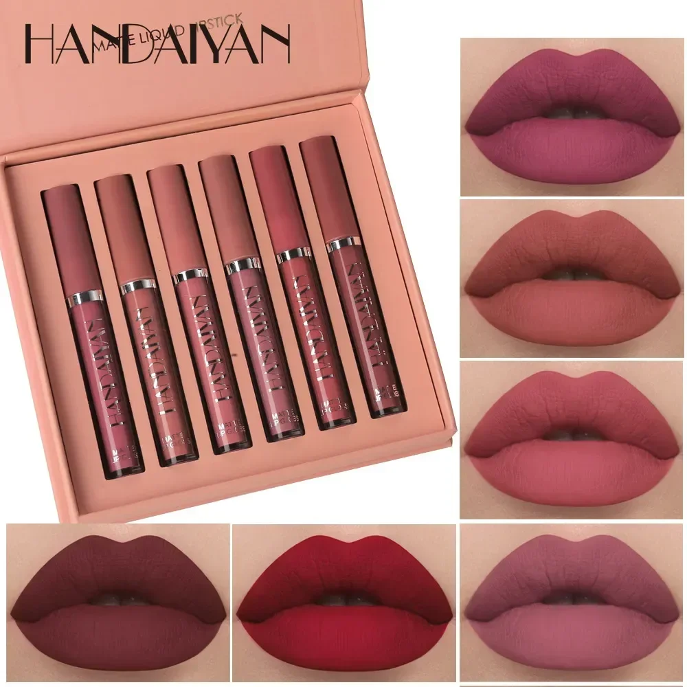 Lip Tint Korean - HANDAIYAN 6-teiliges Lippenstift-Set, Make-up für Frauen,