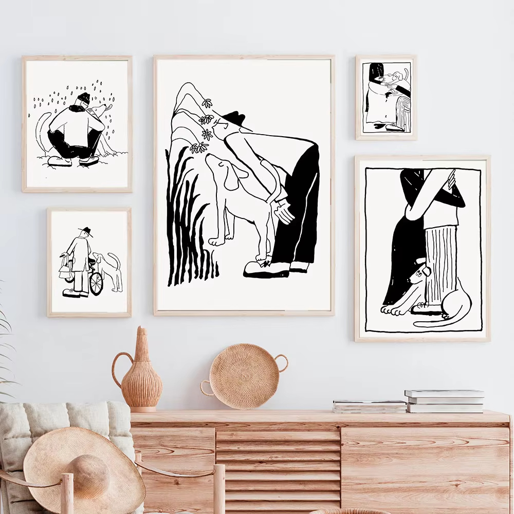 Lifestyle Of Korean - Koreanisches Minimalistisches Lifestyle- und Liebesposter, Lustiges