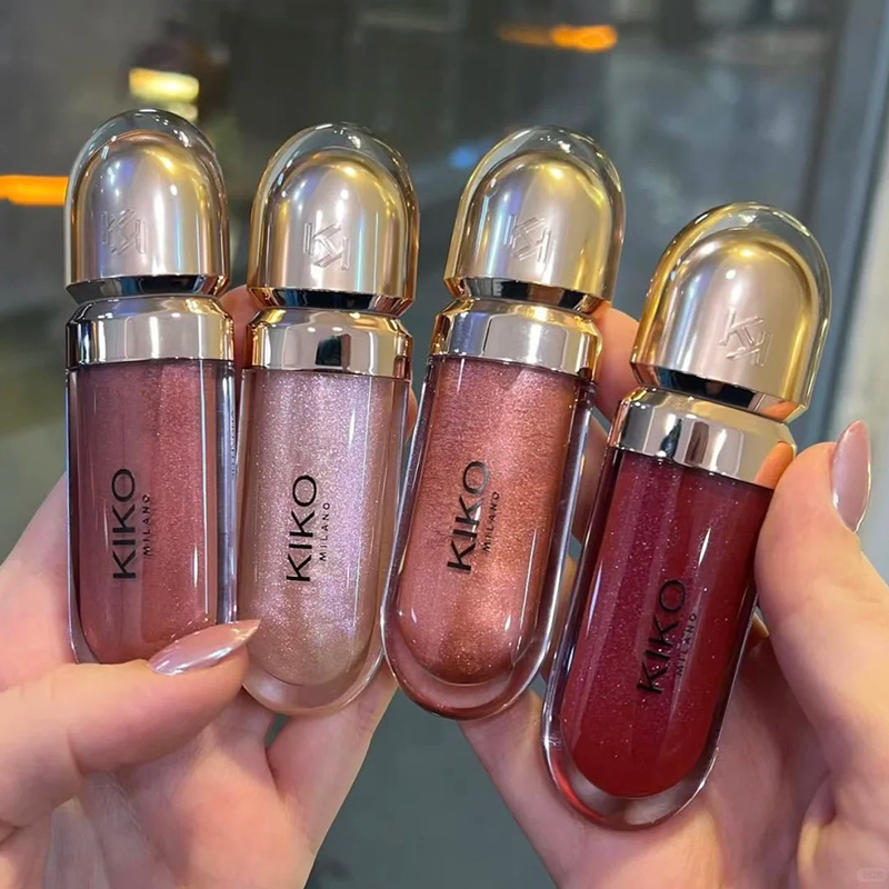 Lip Tint Korean - KIKO 3D Flüssiger Lipgloss Transparenter Lipgloss