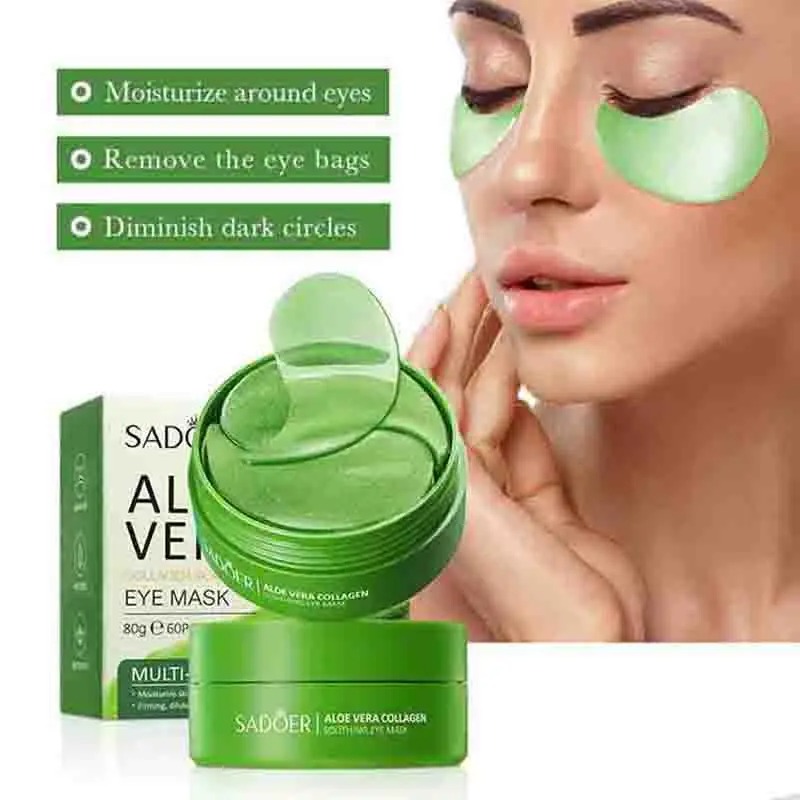 Sheet Mask Collagen - 60 stücke Aloe Vera Kollagen Augen