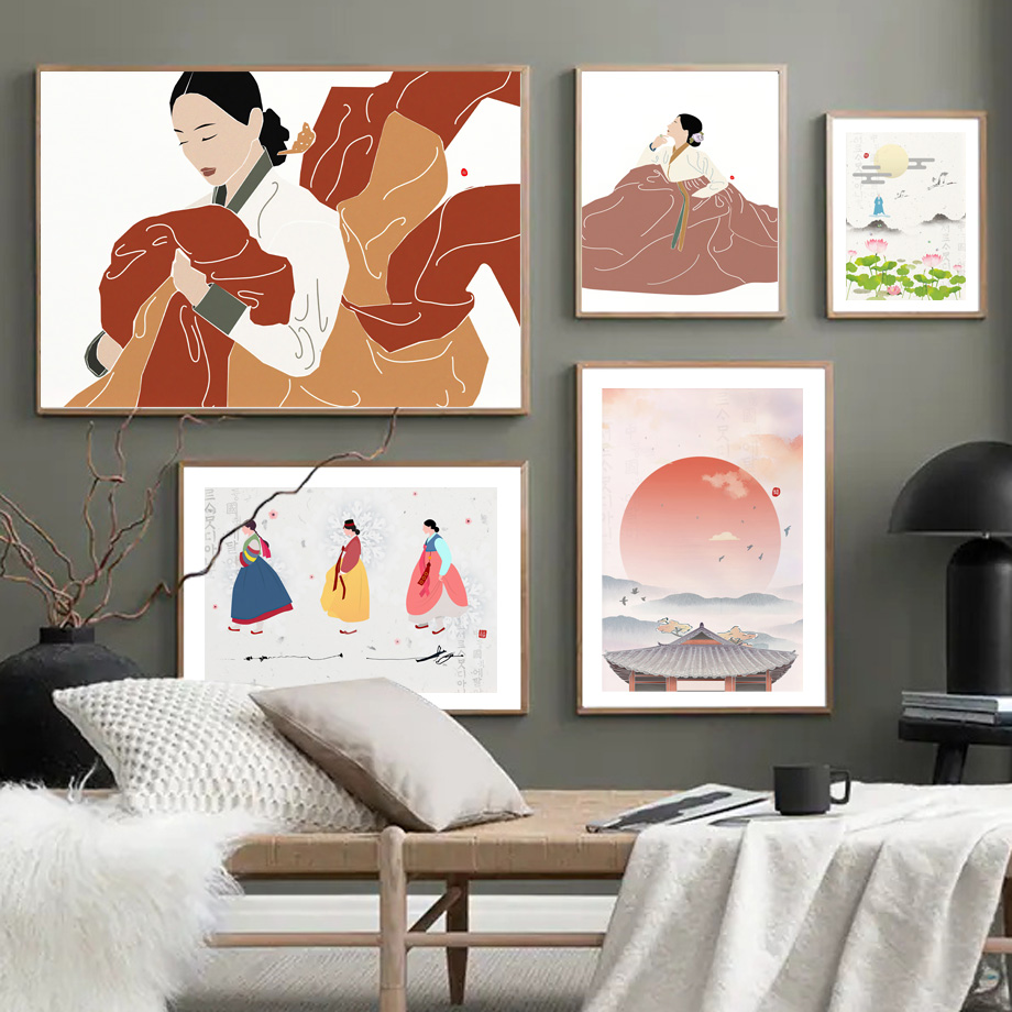 Korean Arts And Lifestyle - Koreanischer Stil Boho Hanbok Mädchen Asiatische