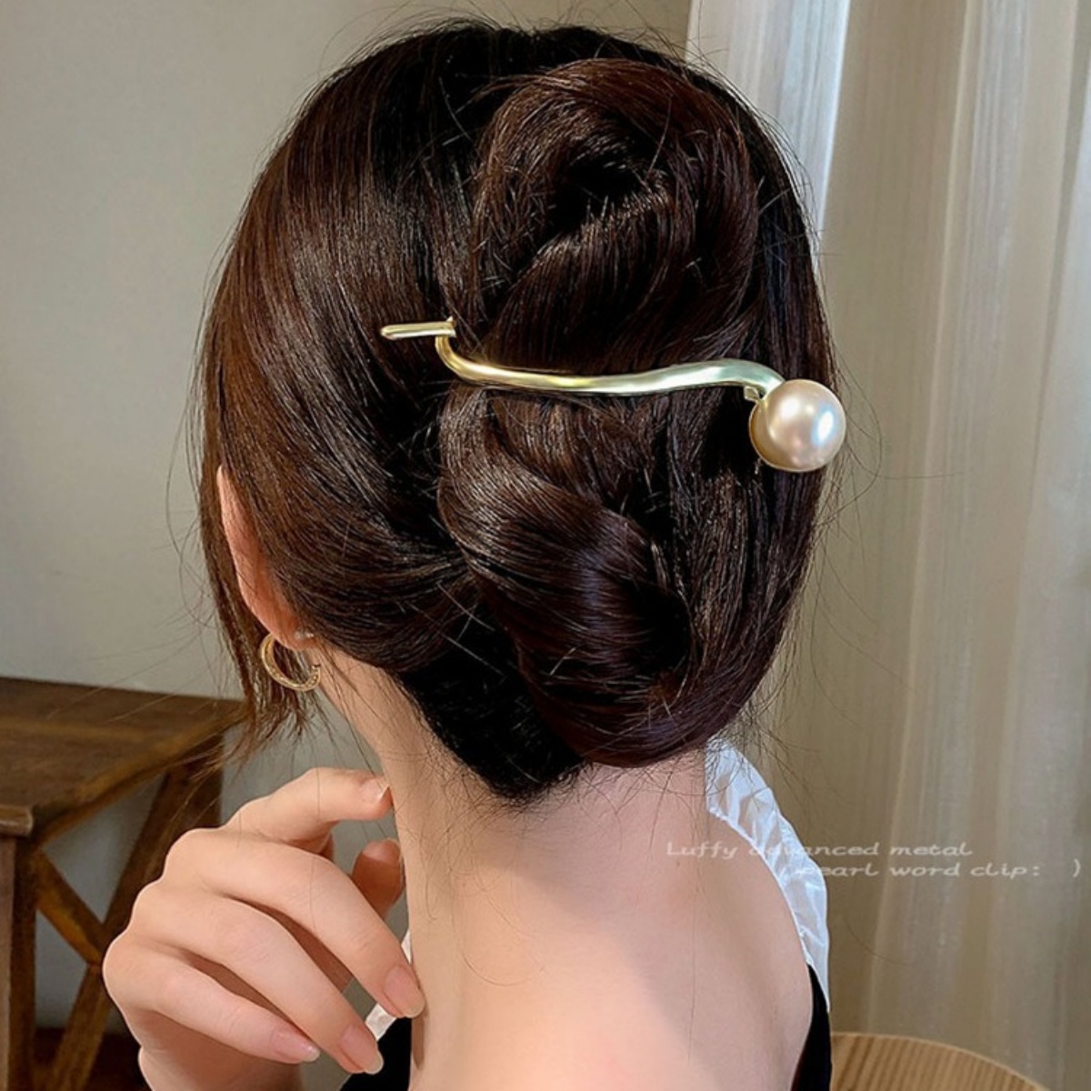 Elegante Glitzer-Perlen-Haarsp – Lifestyle In Korean Bewertung und Preis