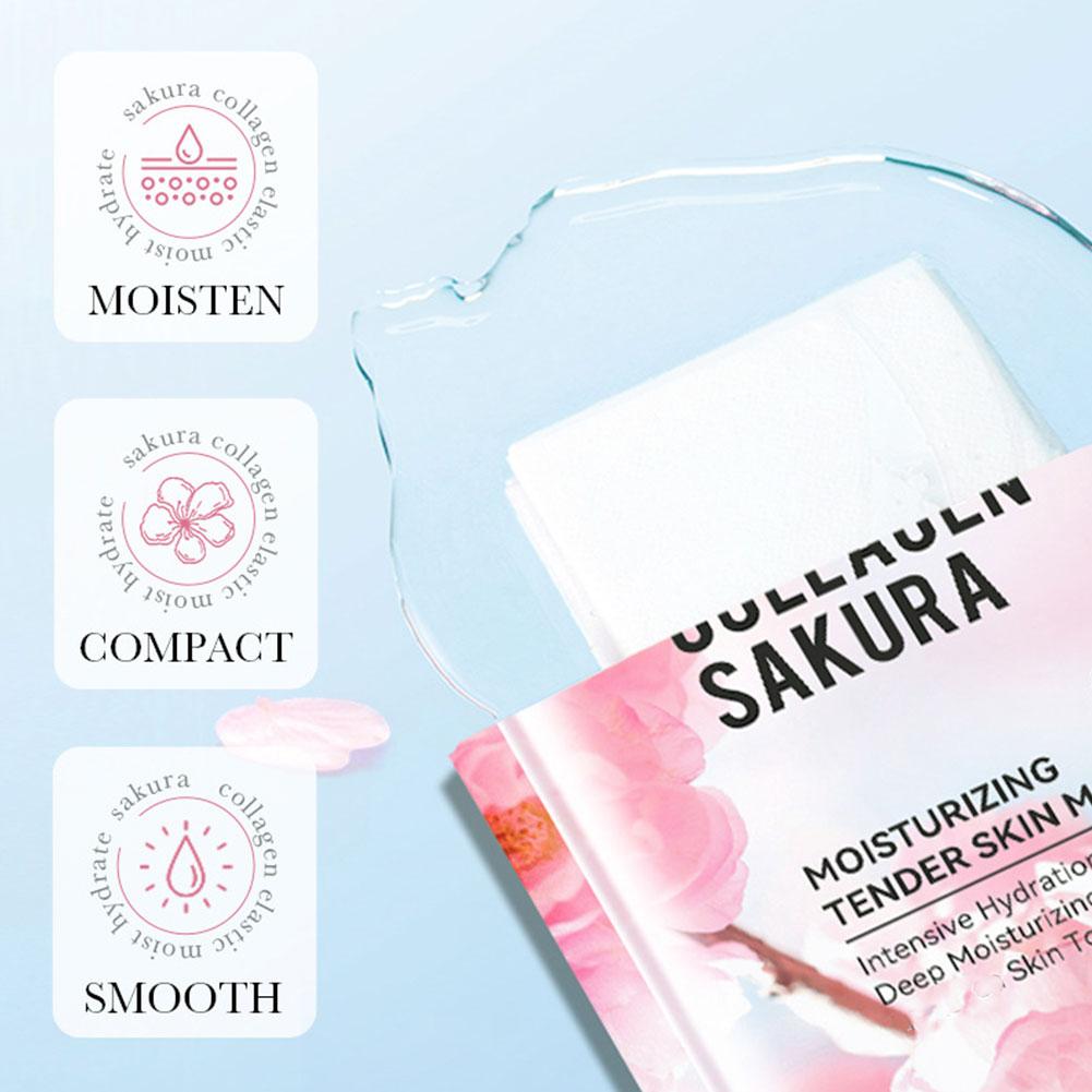 5 Stück Kollagen Sakura Gesich – Sheet Mask Collagen Bewertung und Preis