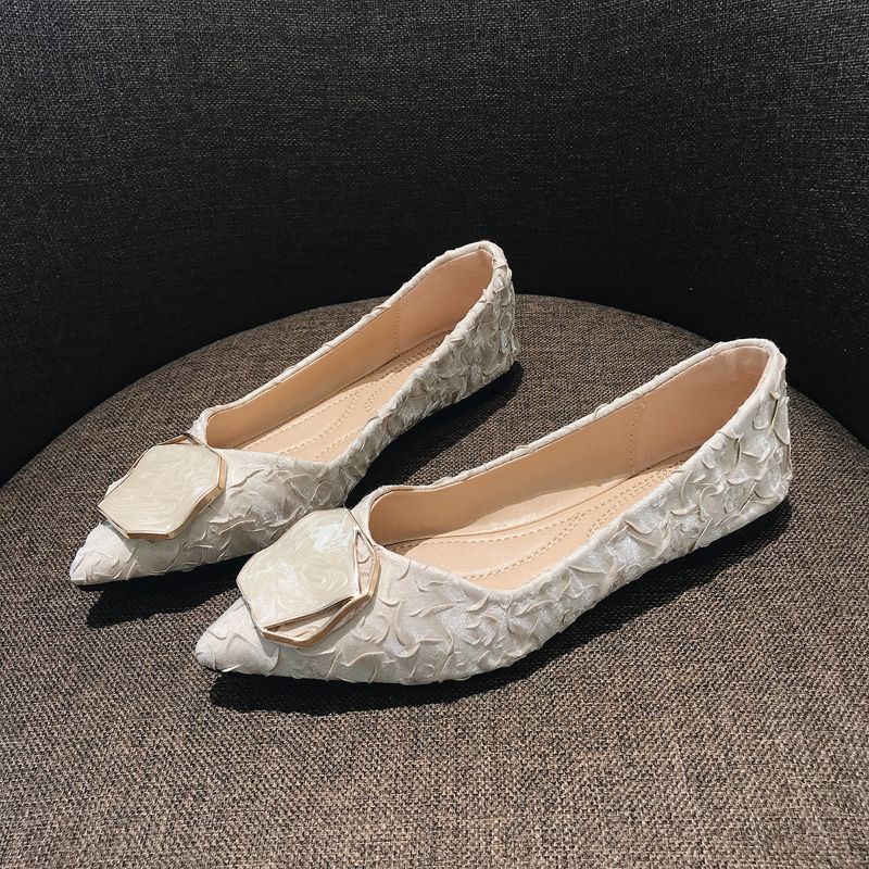 Damen-Flachschuhe mit spitzer  – Korean Lifestyle Trends Bewertung und Preis